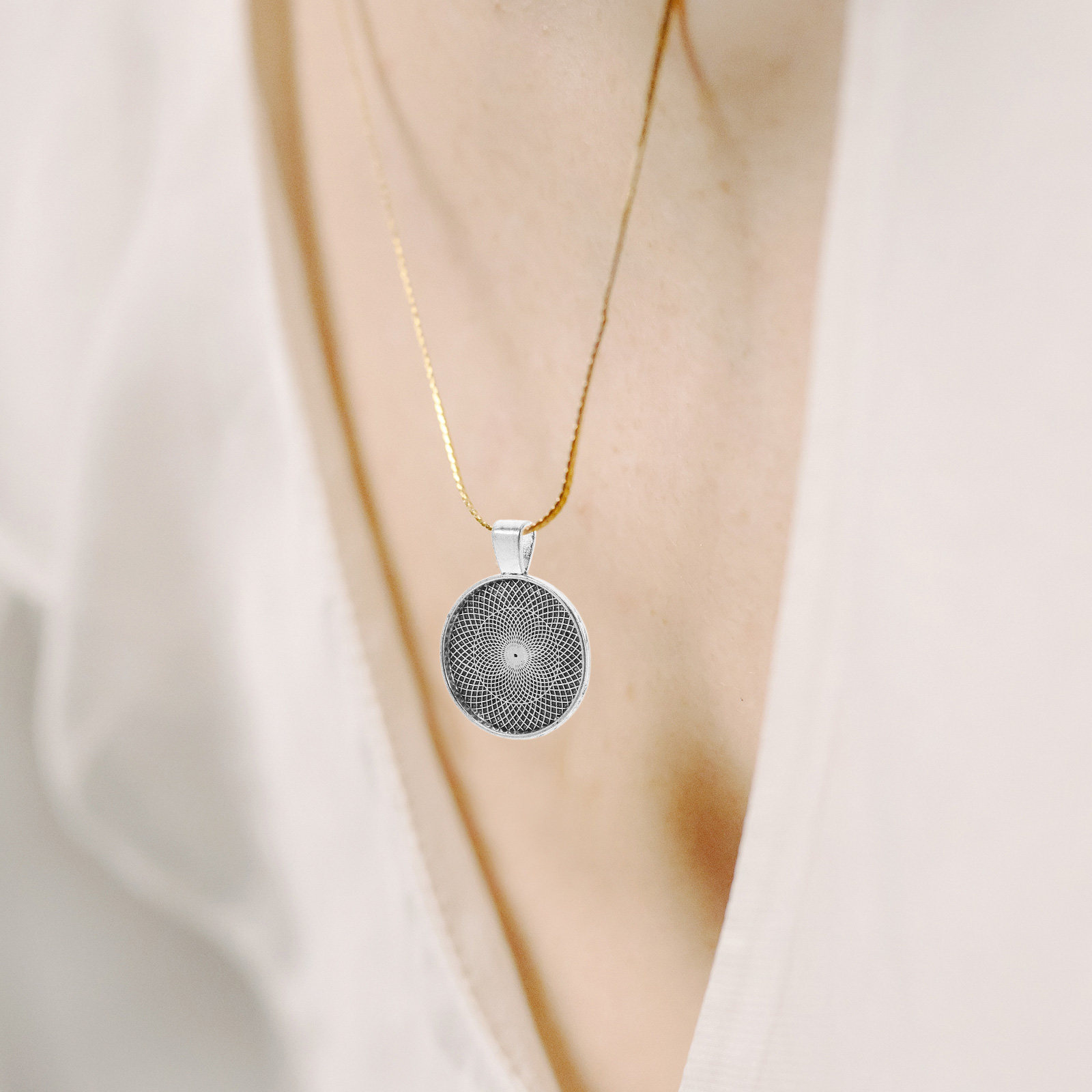 40Pcs Flat Round Bezel Pendant - Resin Crafts 评论和价格