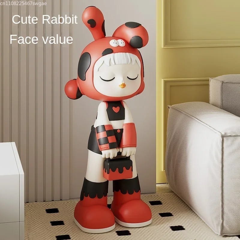 Art Cartoon Girl Statue Indoor - Resin Crafts 评论和价格