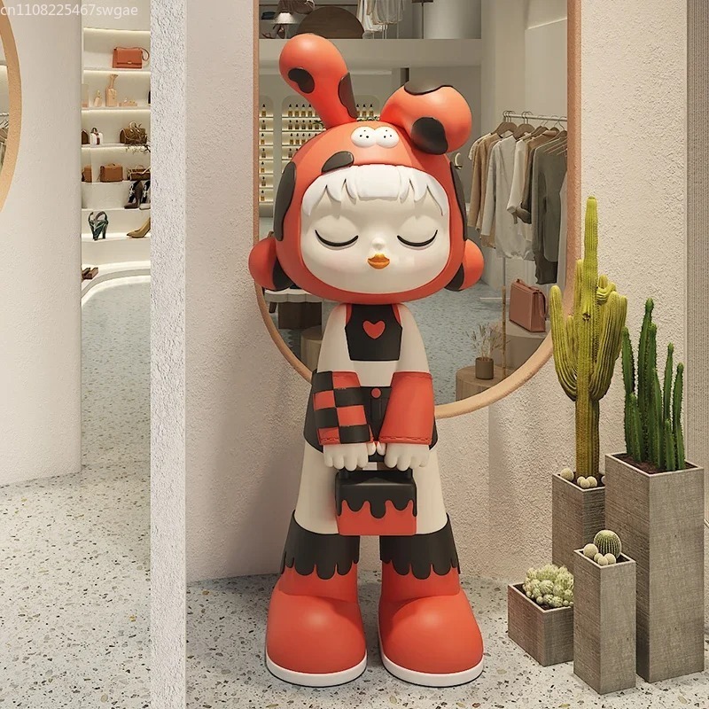 Art Cartoon Girl Statue Indoor - Resin Crafts 评论和价格