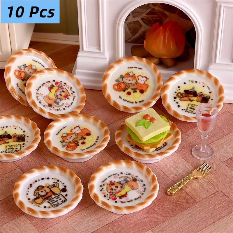 10Pcs/set Dollhouse Miniature  - Resin Craft Kit 评论和价格