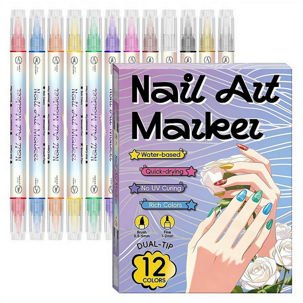 12/24 Colors Dual Tip Nail Art - Copic Marker Sketch 评论和价格