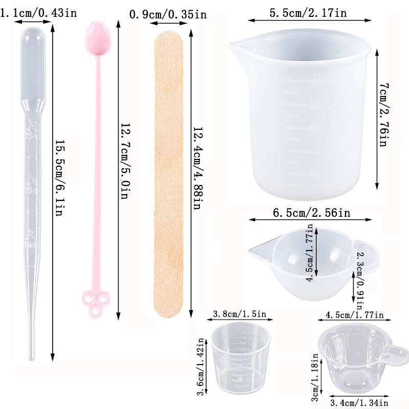 Uv Epoxy Resin Casting Tools K - Mixing Cup Silicone 评论和价格