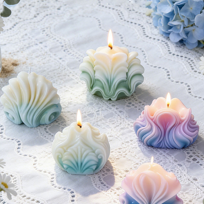Large Ocean Shell Candle Silic - Resin Ocean Wave Mold 评论和价格