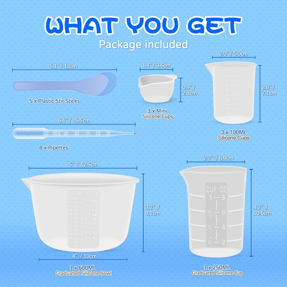 Silicone Resin Mixing Measurin - Mixing Cup Silicone 评论和价格