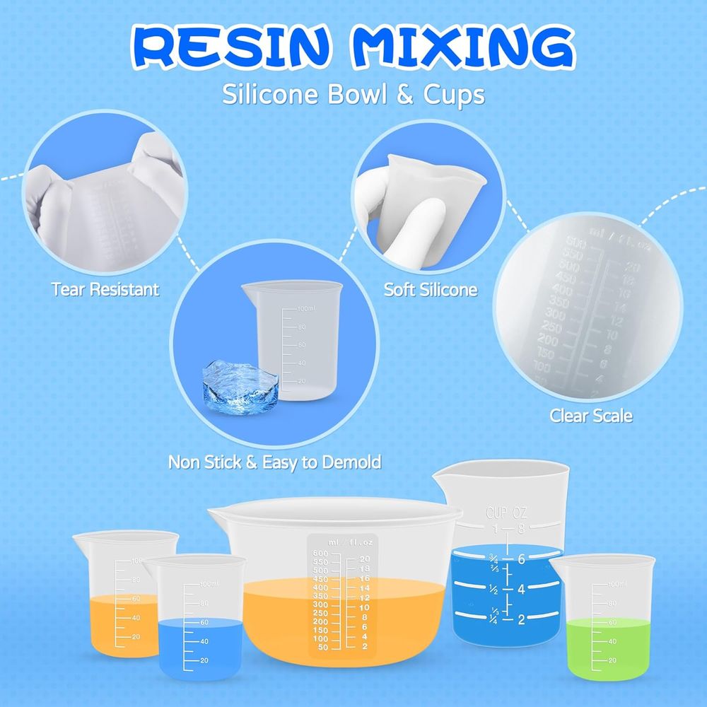 Silicone Resin Mixing Measurin - Mixing Cup Silicone 评论和价格