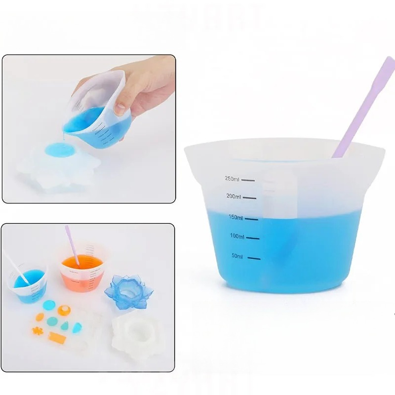 1pc Creative Simple 500ml /250 - Mixing Cup Silicone 评论和价格