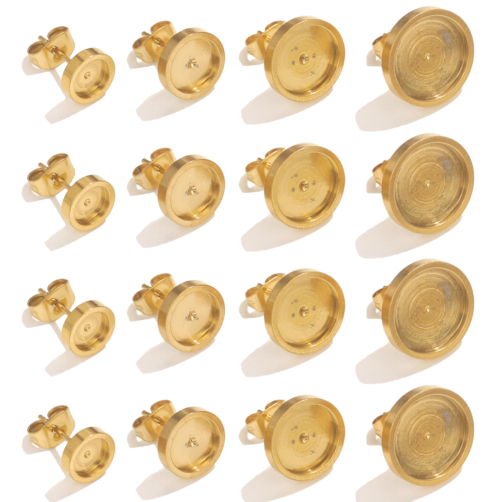 10pcs Stainless Steel Gold Ear - Resin Craft Kit 评论和价格