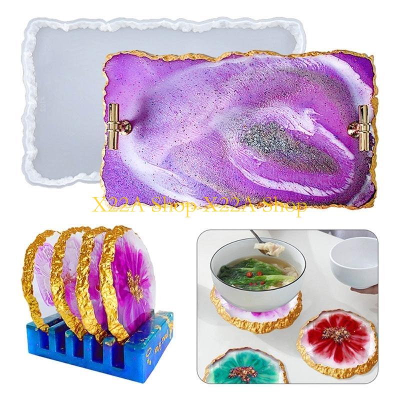 Unique Agate Coasters Silicone - Serving Tray Mold 评论和价格